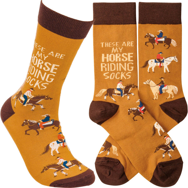 These Are My Horse Riding Socks - Broken horn