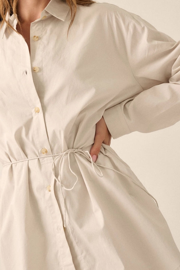 Solid Collar-Neck Layered Yoke Back Romper - Broken horn