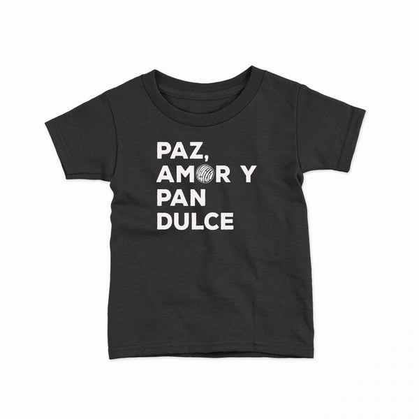 Paz, Amor y Pan Dulce - Smoke Toddler Tee - Broken horn