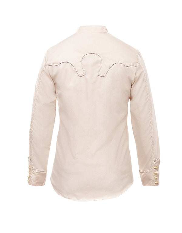 Ranger Charro Shirt with Simple Embroidery - Broken horn