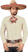 Ranger Charro Shirt with Simple Embroidery - Broken horn