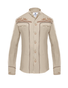 Ranger's Charro Horseshoe Beige W/ Brown - Broken horn