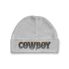 Cowboy - Infant Baby Western Beanie Hat - Broken horn