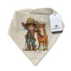 Pony Pals Cowboy - Infant / Toddler Western Bandana Bib - Broken horn