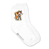 Pony Pals Cowgirl - Kids Girls Western Crew Socks - Broken horn