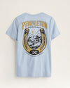 Pendleton Vintage Horseshoe Graphic Tee- Light Blue Gold