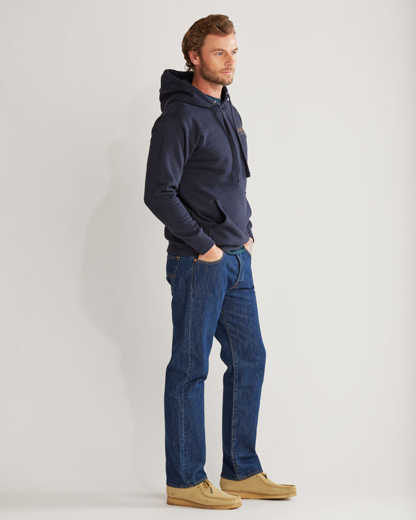 Pendleton Heritage Logo Hoody - Navy Blazer Gold