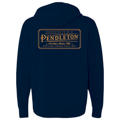 Pendleton Heritage Logo Hoody - Navy Blazer Gold