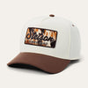 Stetson Cowhide Patch Trucker Cap - Broken horn