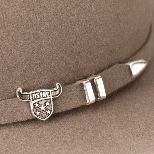 Resistol 6X USTRC Cowboy Hat - Stone - Broken horn