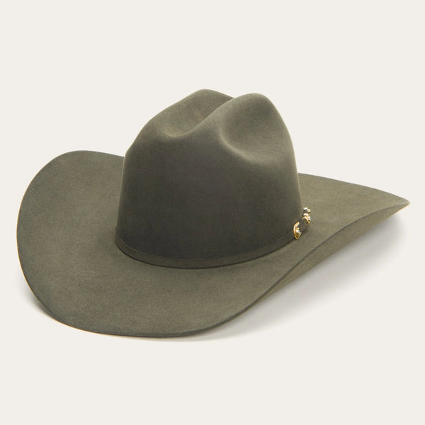 Stetson Munford Felt Hat - Sage - Broken horn