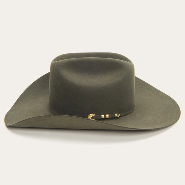 Stetson Munford Felt Hat - Sage - Broken horn