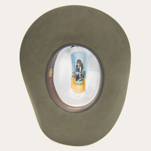 Stetson Munford Felt Hat - Sage - Broken horn