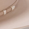 Silverbelly Stetson Shasta 10x Premier cowboy hat made of felt, featuring a wide brim and classic Western style.