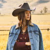 Stetson Skyline 6x - Granite Grey - Broken horn