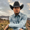 Black felt Stetson Skyline 6x hat with wide brim and classic Western style, designed by RHE HATCO, INC.