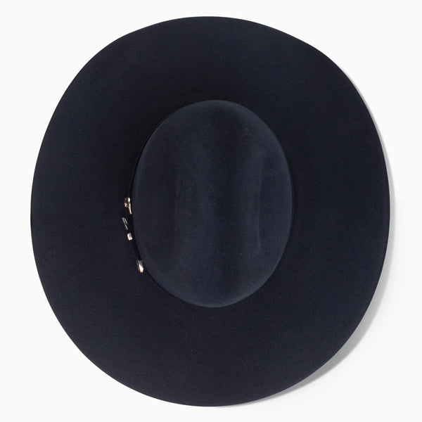 Resistol 6X Midnight Cowboy Hat - Navy - Broken horn