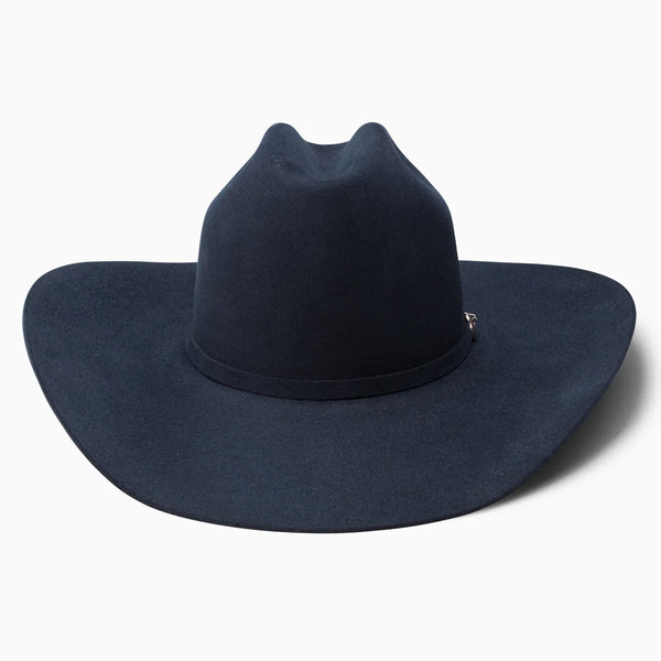 Resistol 6X Midnight Cowboy Hat - Navy - Broken horn