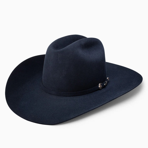 Resistol 6X Midnight Cowboy Hat - Navy - Broken horn