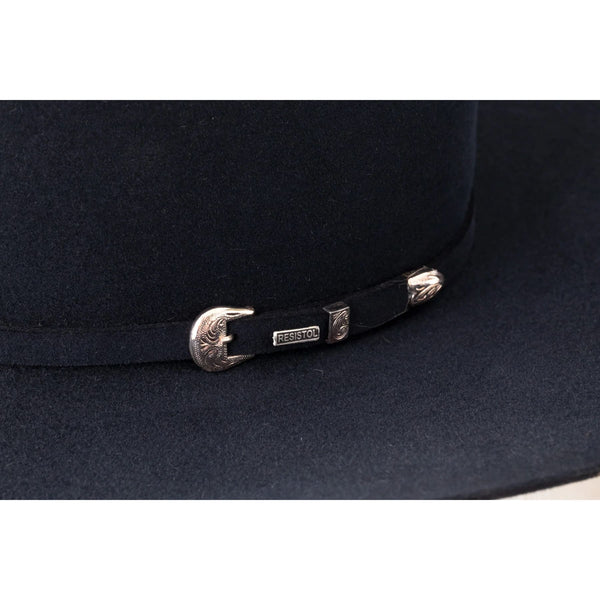 Resistol 6X Midnight Cowboy Hat - Navy - Broken horn