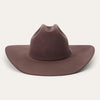 Stetson El Patron 91 Premier 30x Cowboy Hat -Mulberry - Broken horn