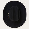 Stetson El Presidente 100x Premier Cowboy Hat - Black - Broken horn