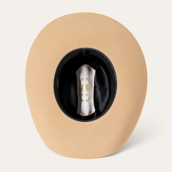 Stetson Shasta 10x Premier Cowboy Hat - Butterscotch - Broken horn