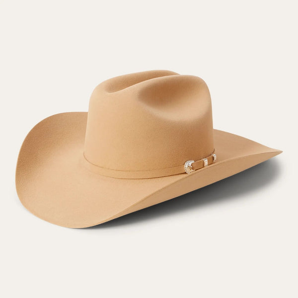 Stetson Shasta 10x Premier Cowboy Hat - Butterscotch - Broken horn