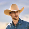 Stetson Shasta 10x Premier Cowboy Hat - Butterscotch - Broken horn