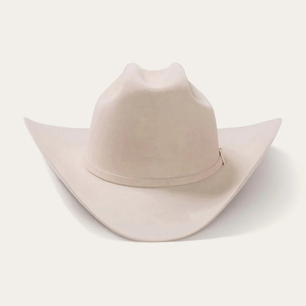 Stetson El Patron 48 Premier 30x Cowboy Hat - Silverbelly - Broken horn