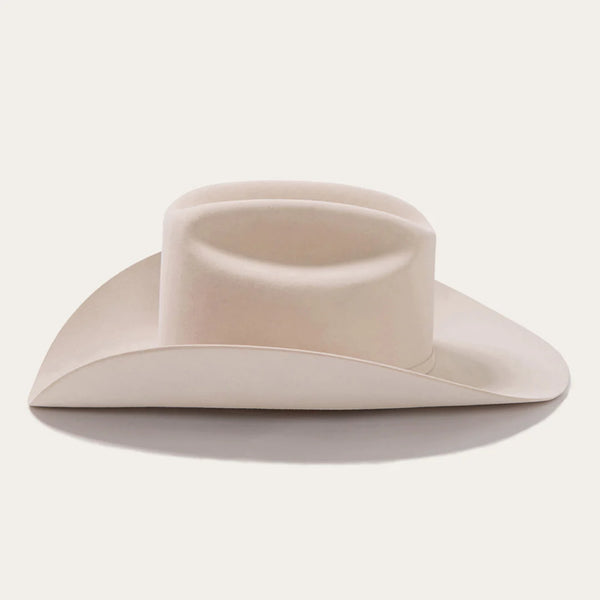 Stetson El Patron 48 Premier 30x Cowboy Hat - Silverbelly - Broken horn