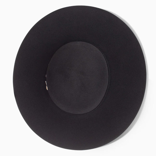 Resistol Midnight Open Crown 6x Felt Hat - Broken horn