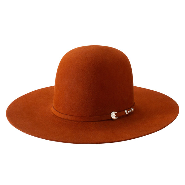 Resistol Midnight Open Crown 6x Felt Hat - Broken horn