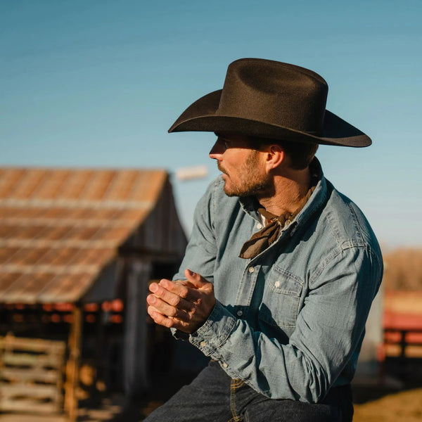 Stetson Corral 4X Cowboy Hat - Broken horn