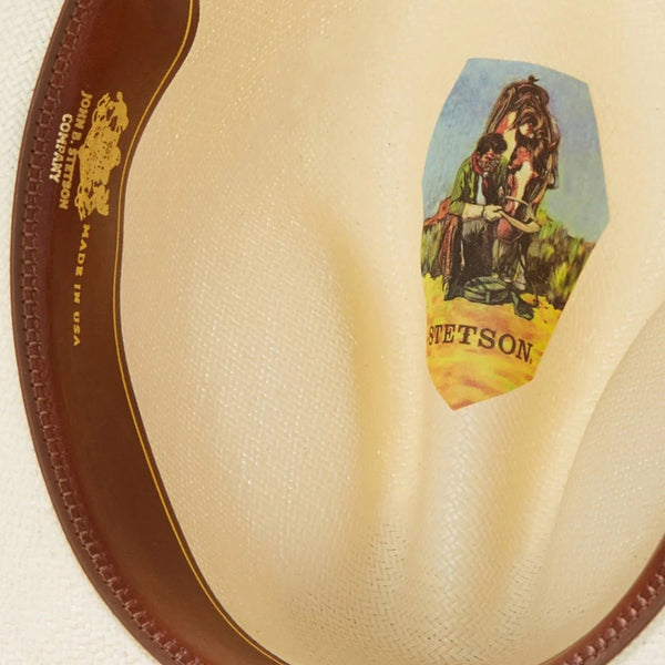 Stetson Broken Bow 10X Straw Hat - Broken horn