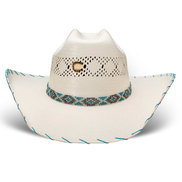 Charlie 1 Horse Apache Jr. -Youth Straw Hat - Broken horn