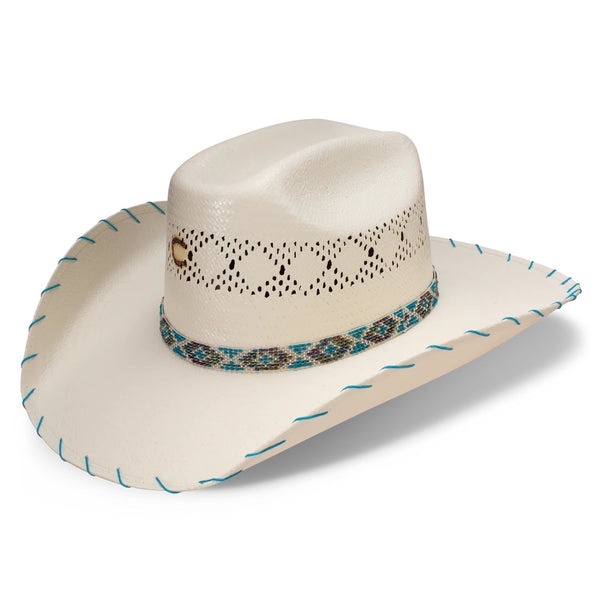 Charlie 1 Horse Apache Jr. -Youth Straw Hat - Broken horn