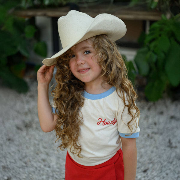 Howdy Vintage Ringer - Broken horn