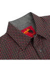 Men's Western Pearl Snap Print Shirt - Broken horn
