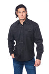 Rodeo Clothing 2-Tone Long Sleeve Snap - Broken horn