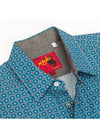 Rodeo Men's Short Sleeve Pearl Snap - Broken horn