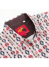 Rodeo Men's Western Pearl Snap Aztec Print Shirt - Broken horn