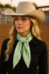 Solid Lime Wild Rag - Broken horn