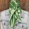 Solid Lime Wild Rag - Broken horn
