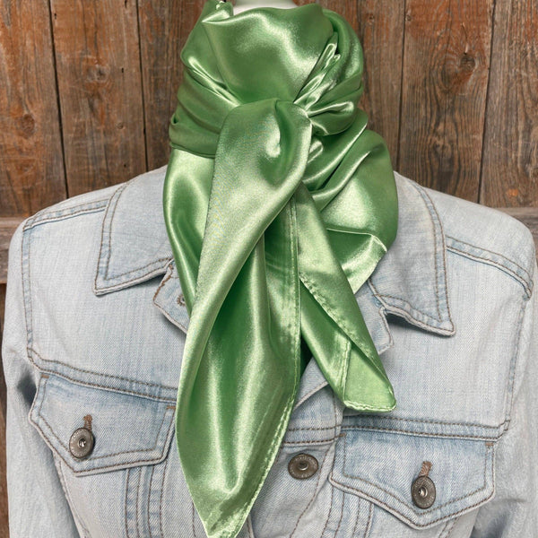 Solid Lime Wild Rag - Broken horn