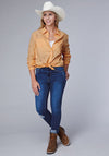 Roper Women Eyelet Western Blouse - Broken horn