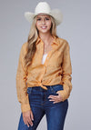 Roper Women Eyelet Western Blouse - Broken horn
