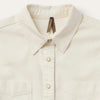 Stetson Women Cream Denim Crop Blouse - Broken horn