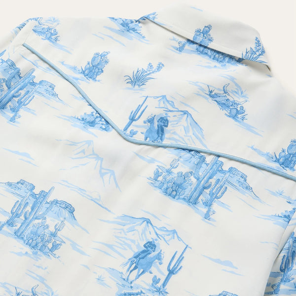 Stetson Indigo Trial Print Shirt - Broken horn