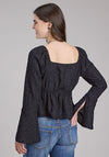 Roper Double Cloth Blouse - Broken horn